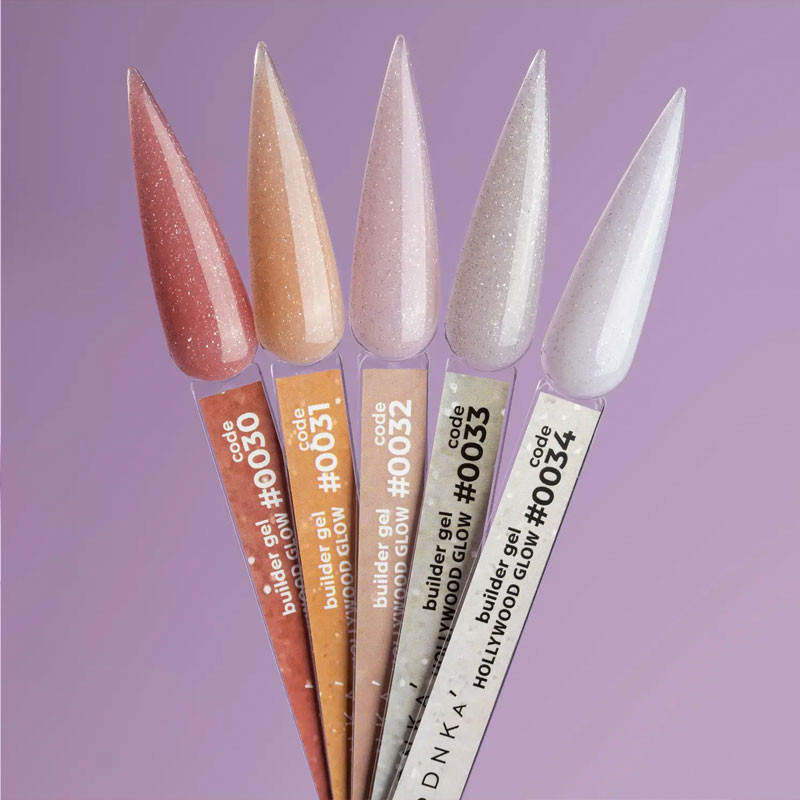 Гель для наращивания ногтей - Builder Gel DNKa No. 0034 Hollywood Glow - 30 мл