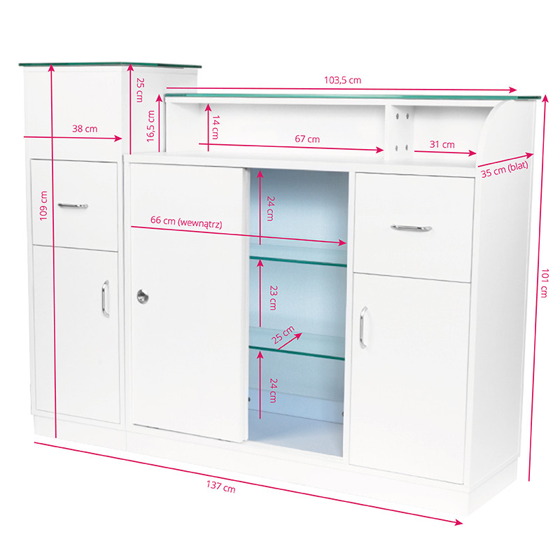 Gabbiano reception desk q-0333