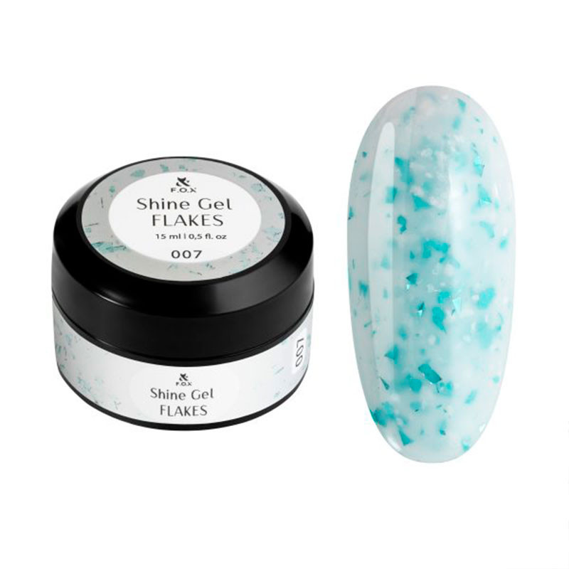 Rakennusgeeli - Shine Gel Flakes 007 F.O.X - 15 ml