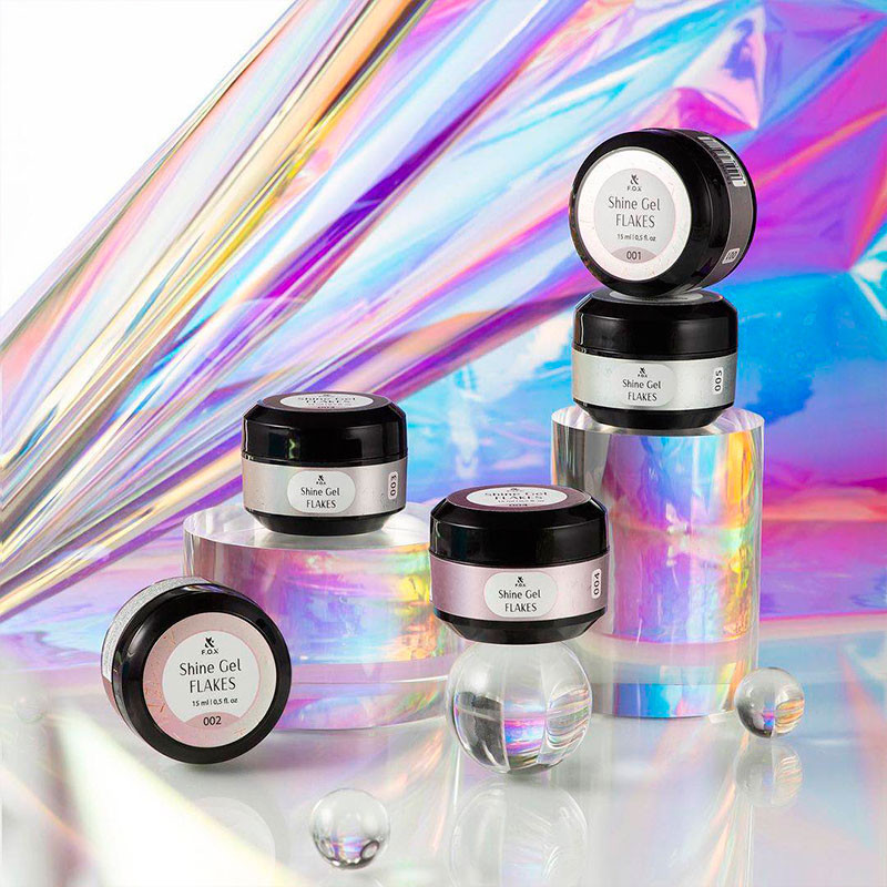 Rakennusgeeli - Shine Gel Flakes 008 F.O.X - 15 ml