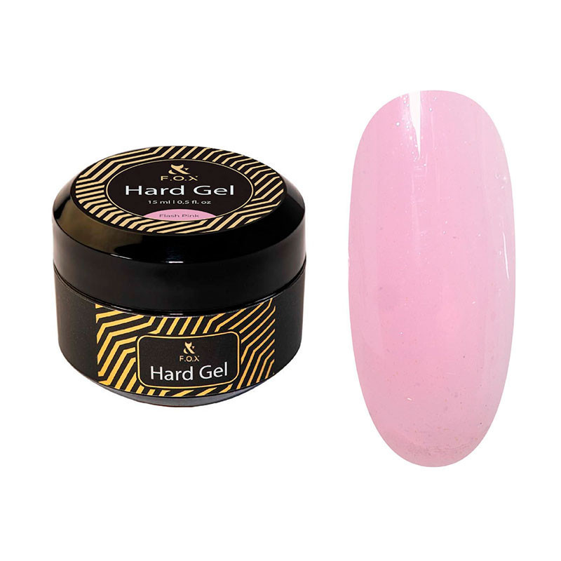 Rakennusgeeli - Hard gel F.O.X - Flash Pink - 15 ml