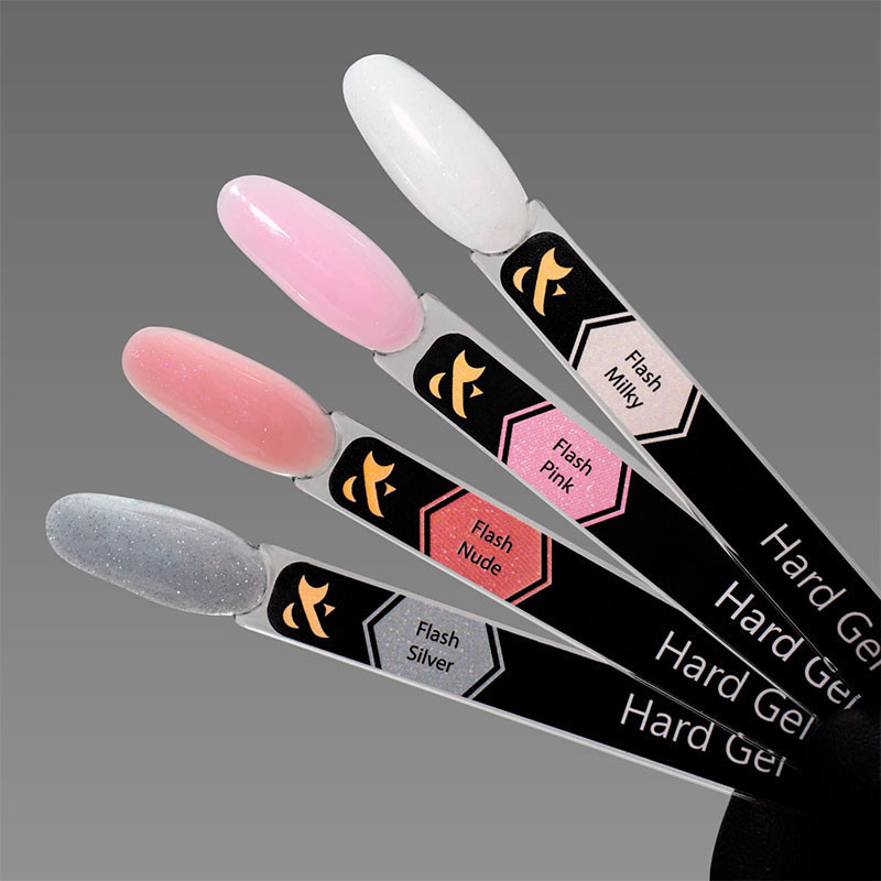 Rakennusgeeli - Hard gel F.O.X - Flash Pink - 15 ml