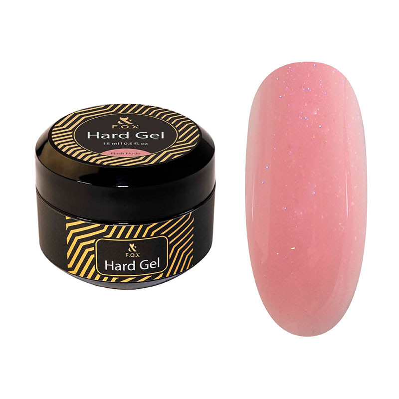 Rakennusgeeli - Hard gel F.O.X - Flash Nude - 15 ml