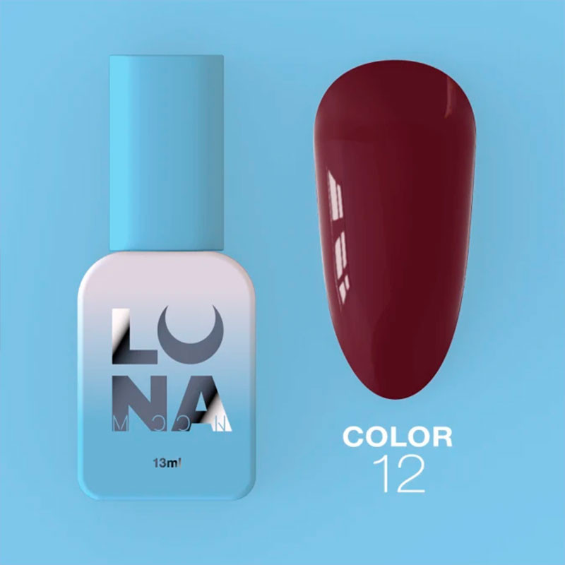 Colored gel polish Lunamoon Nr 12 - 13 ml