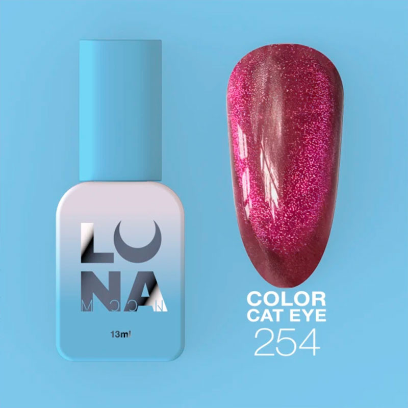 Цветной гель-лак Lunamoon Cat Eye Nr 254 - 13 ml