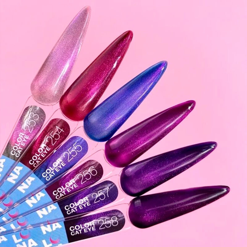 Colored gel polish Lunamoon Cat Eye Nr 255 - 13 ml