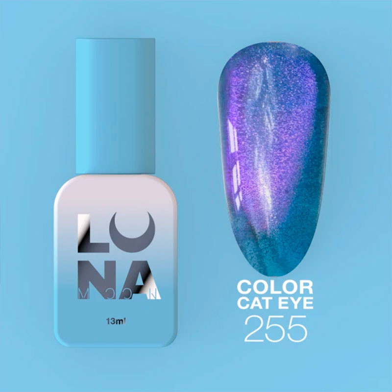 Цветной гель-лак Lunamoon Cat Eye Nr 255 - 13 ml