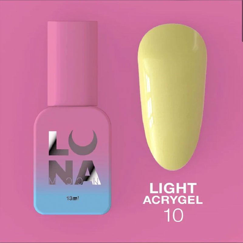 Жидкий акригель - Liquid Light Acrygel - Lunamoon Nr 10 - 13ml