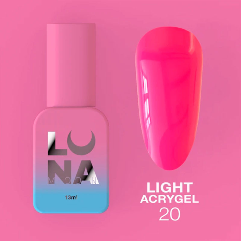 Жидкий акригель - Liquid Light Acrygel - Lunamoon Nr 20 - 13ml