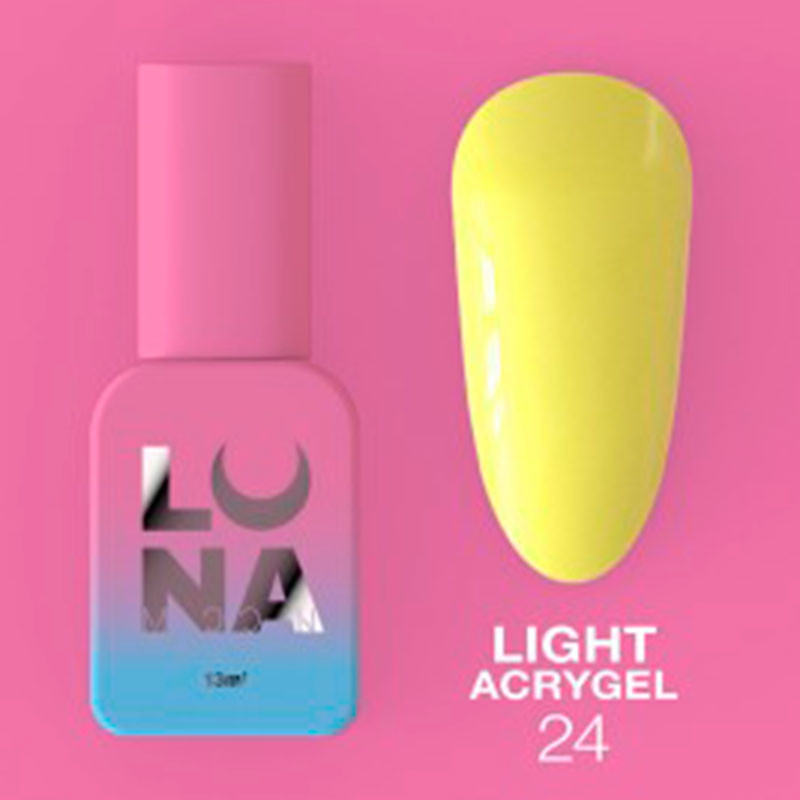 Жидкий акригель - Liquid Light Acrygel - Lunamoon Nr 24 - 13ml