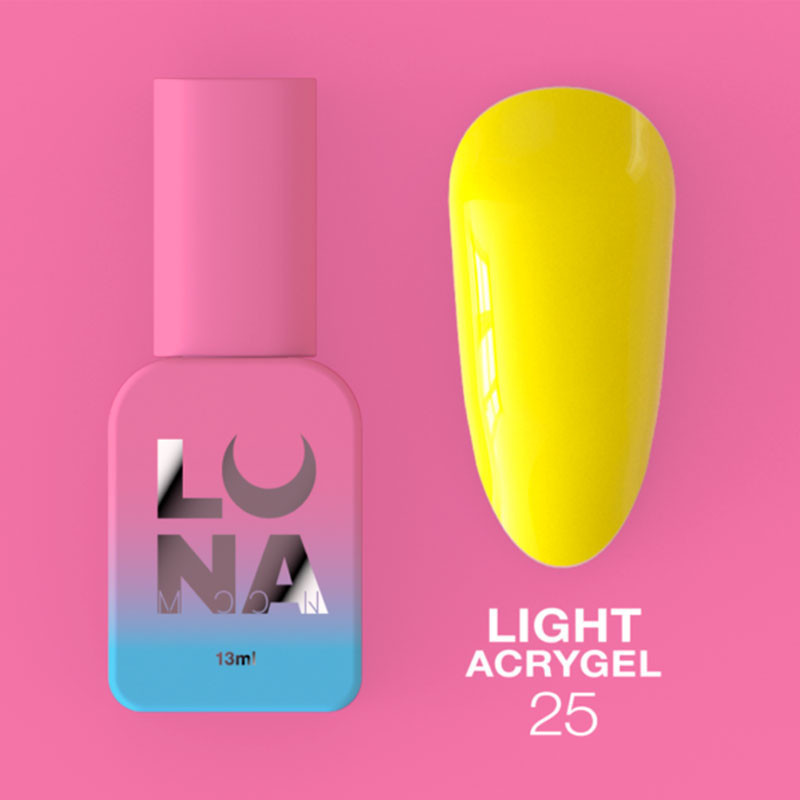 Жидкий акригель - Liquid Light Acrygel - Lunamoon Nr 25 - 13ml