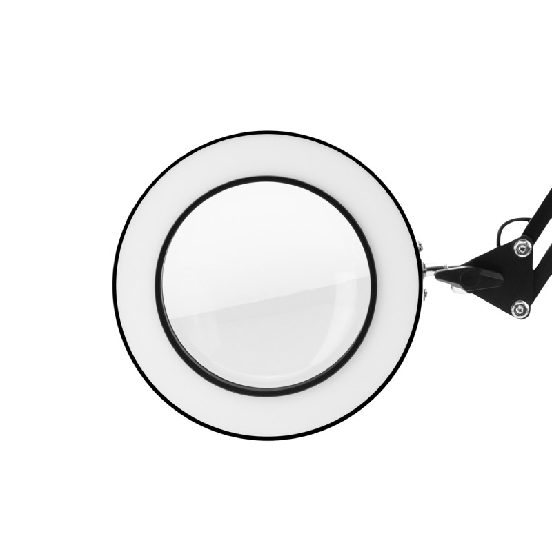 BLACK LED TABLE TOP MAGNIFIER LAMP GLOW 308