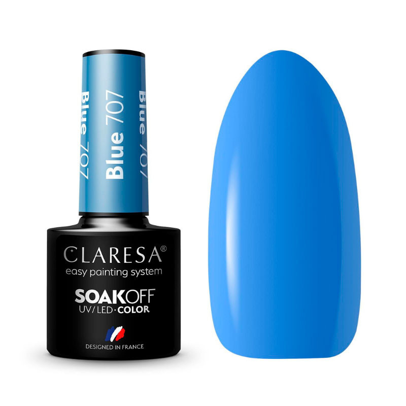 Цветной гель-лак Claresa Blue № 707, 5 ml
