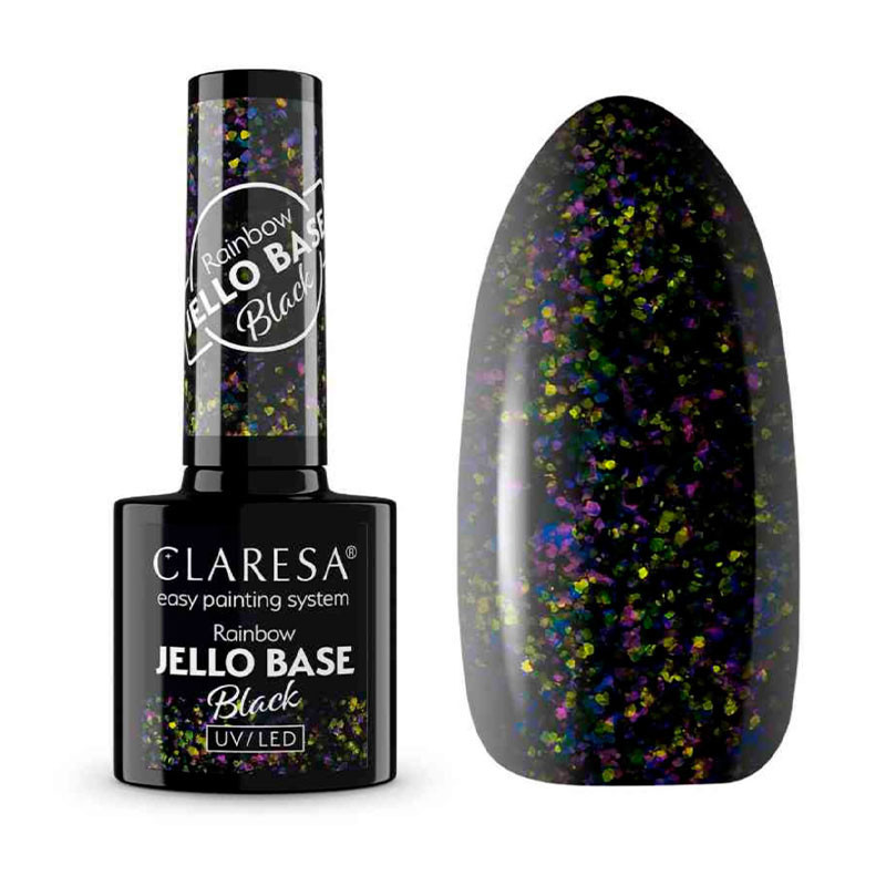 Базовое покрытие  Rainbow Jello Base Claresa Black - 5g