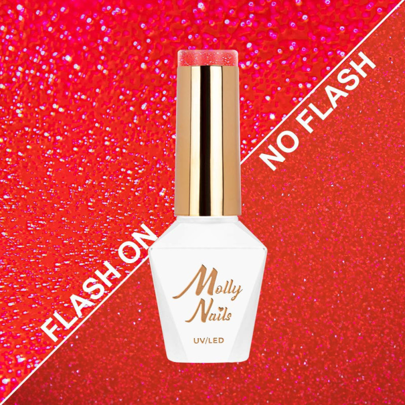 MollyLac Flashing Lights Metal Rain 8 ml Nr 645