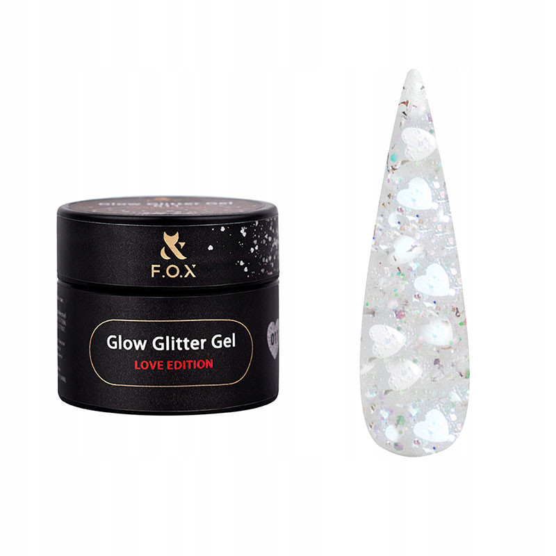 Geelimaali - Glow Glitter - Gel Love Edition F.O.X 011 - 5 ml