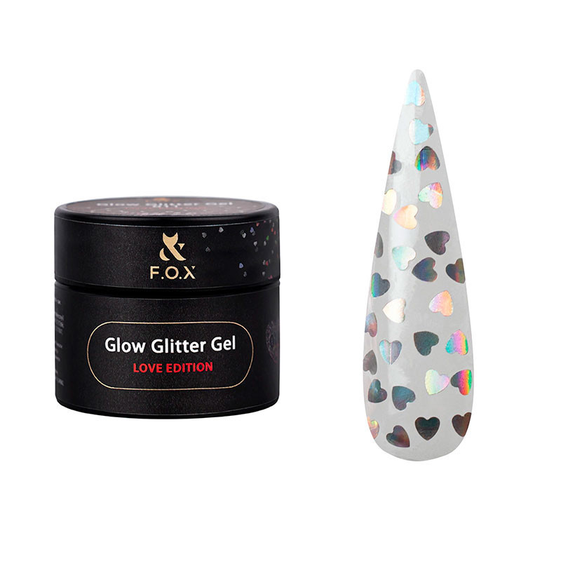 Geelimaali - Glow Glitter - Gel Love Edition F.O.X 014 - 5 ml