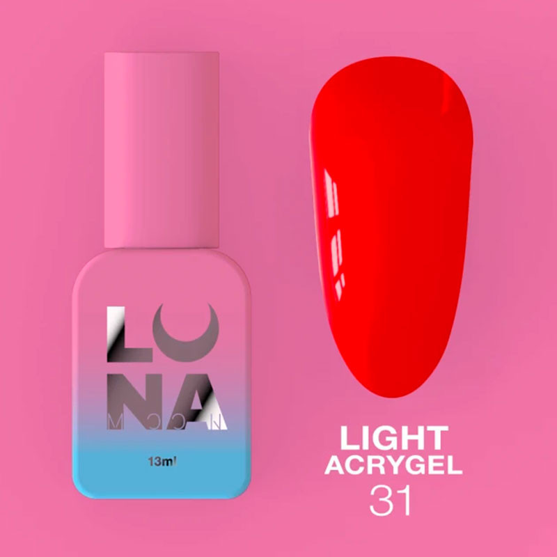 Жидкий акригель - Liquid Light Acrygel - Lunamoon Nr 31 - 13ml