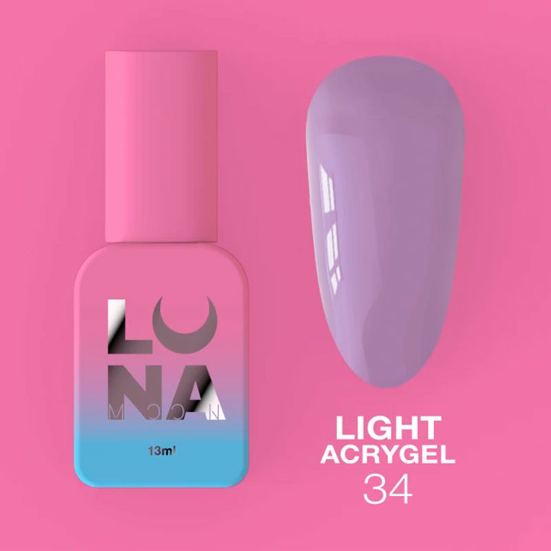 Жидкий акригель - Liquid Light Acrygel - Lunamoon Nr 34 - 13ml