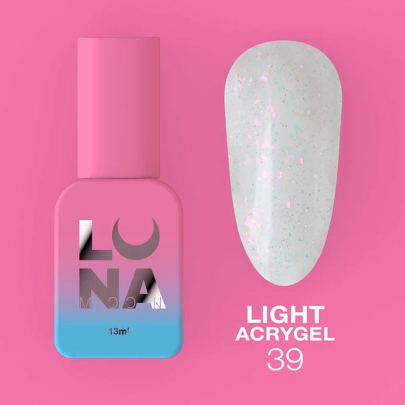 Жидкий акригель - Liquid Light Acrygel - Lunamoon Nr 39 - 13ml