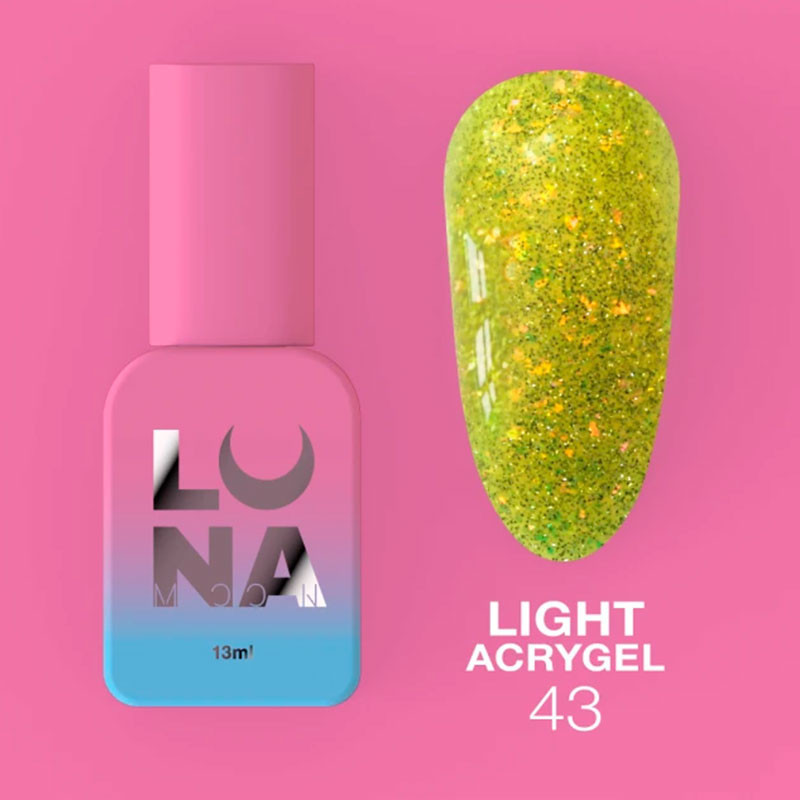 Жидкий акригель - Liquid Light Acrygel - Lunamoon Nr 43 - 13ml