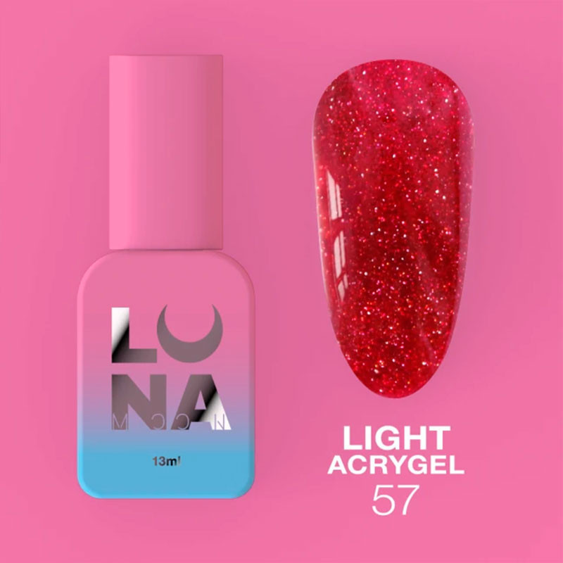 Жидкий акригель - Liquid Light Acrygel - Lunamoon Nr 57 - 13ml