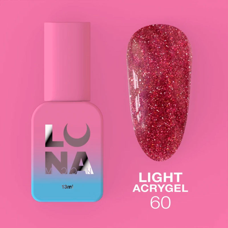 Жидкий акригель - Liquid Light Acrygel - Lunamoon Nr 60 - 13ml