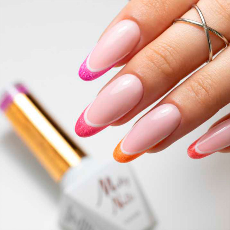 Цветной гель-лак Molly Nails Neon Flash Cat Eye 172 - 8 г