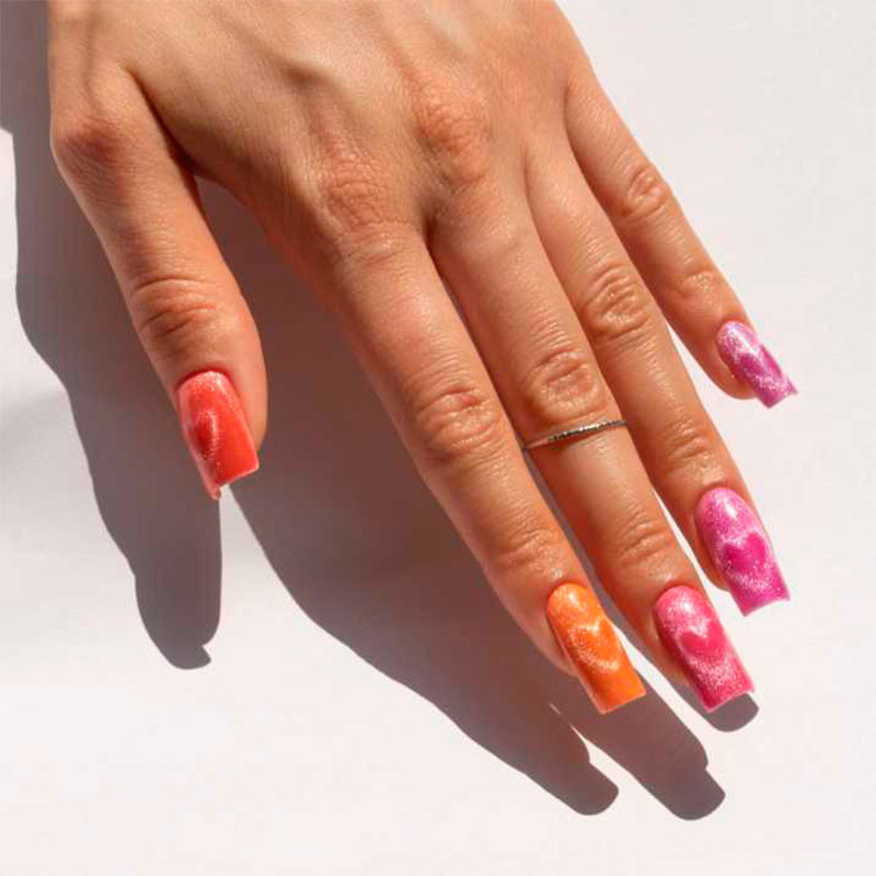 Color Gel Polish Molly Nails Neon Flash Cat Eye 176 - 8 g