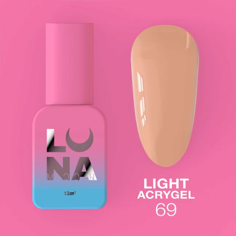Жидкий акригель - Liquid Light Acrygel - Lunamoon Nr 69 - 13ml