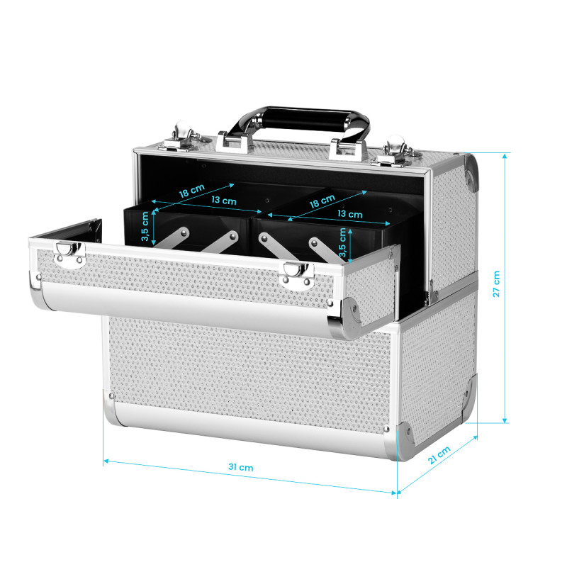 Cosmetic case 44 silver