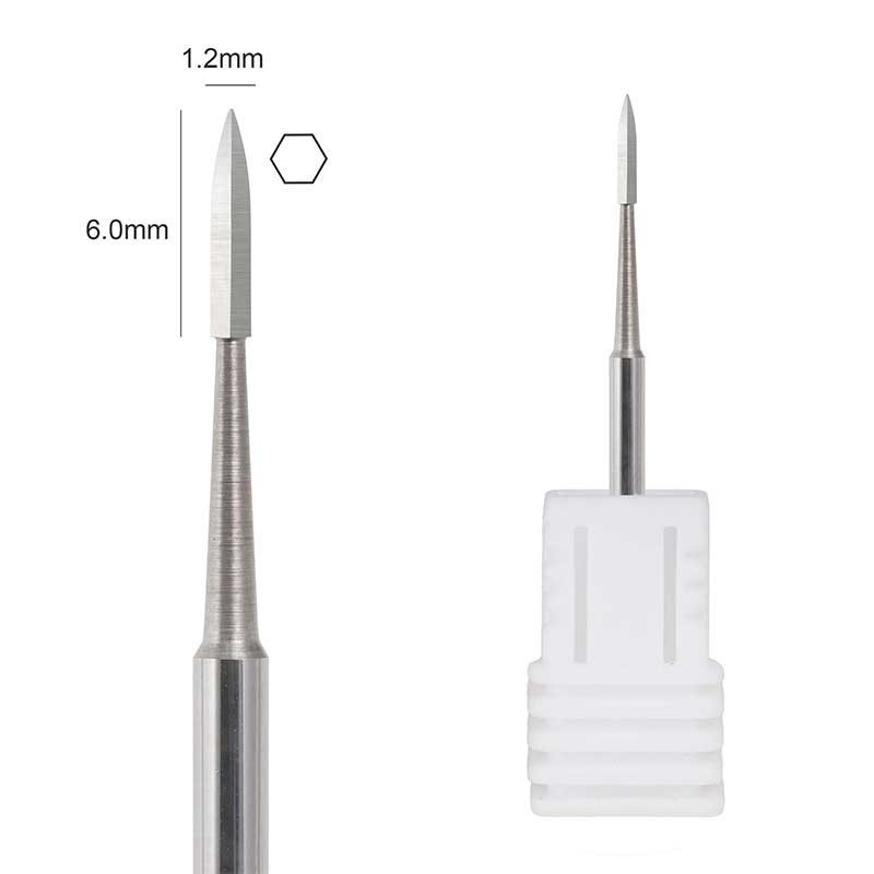 Безопасная фреза для маникюра - шестиугольная - Orange Beauty Tools - 1.2 mm / 6.0 mm