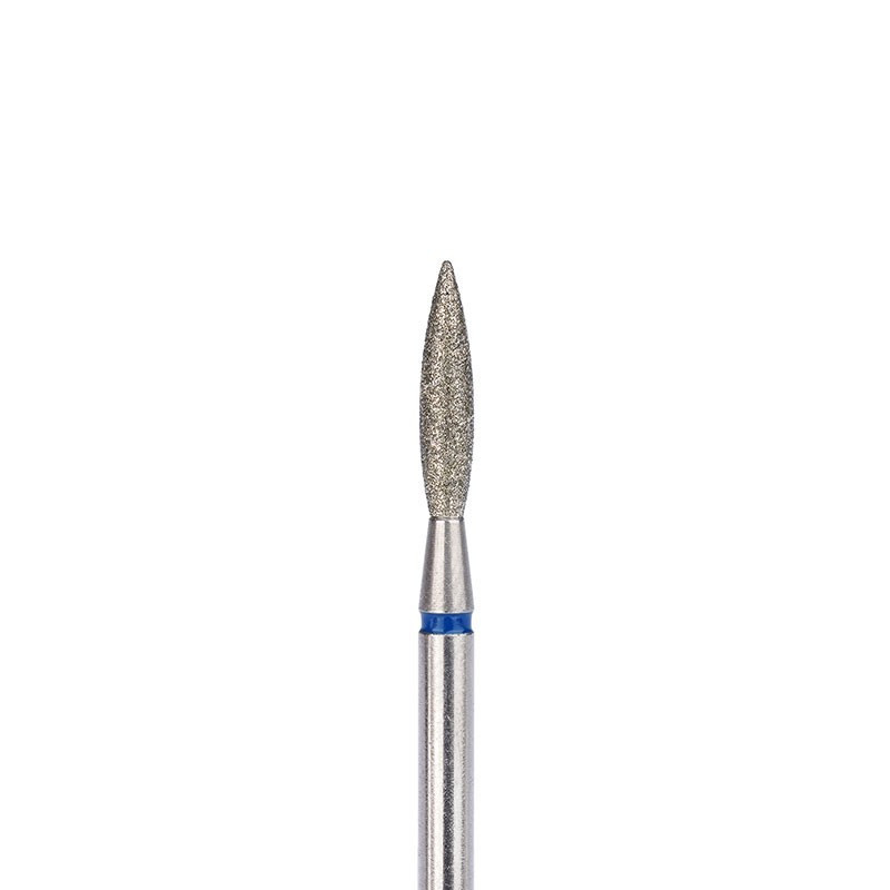 Diamond drill bits for manicure "Flame" - Orange Beauty Tools - Blue - 2.0*9.0 mm