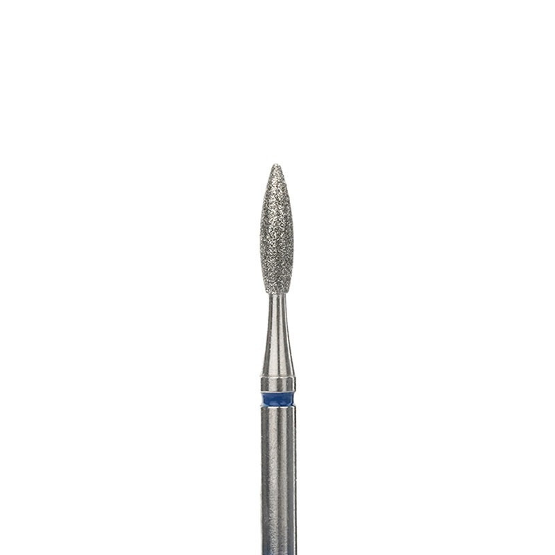 Diamond drill bits for manicure "Flame" - Orange Beauty Tools - Blue - 2.2*7.5 mm