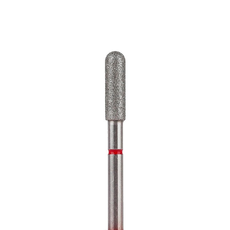 Алмазная фреза для маникюра "Цилиндр" - Orange Beauty Tools - Красная - 3.0 мм