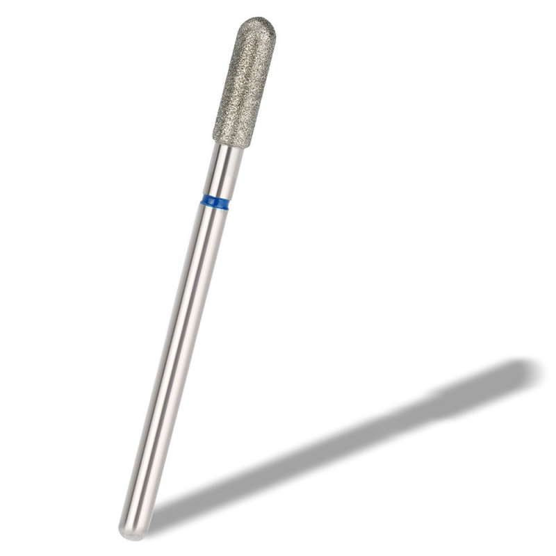 Diamond drill bits for manicure "Cylinder" - Orange Beauty Tools - Blue - 3.0 mm