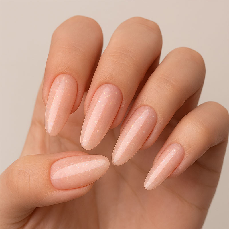 Гель для наращивания ногтей - Hard gel F.O.X - Glitz Nude - 15 мл