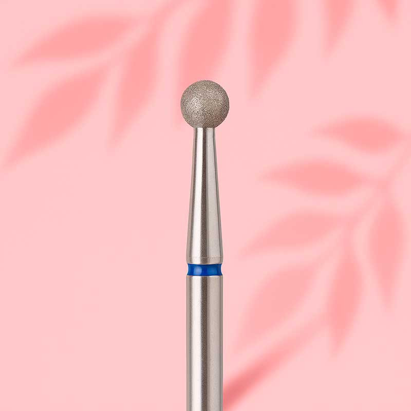 Diamond drill bits for manicure "Ball" - Orange Beauty Tools - Blue - 3.5 mm