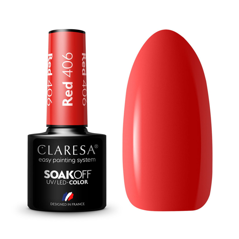 Geelilakka - Claresa RED № 406, 5 ml