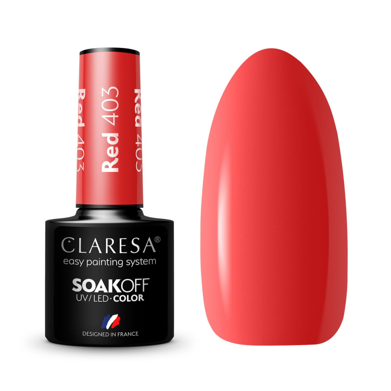 Geelilakka - Claresa RED № 403, 5 ml