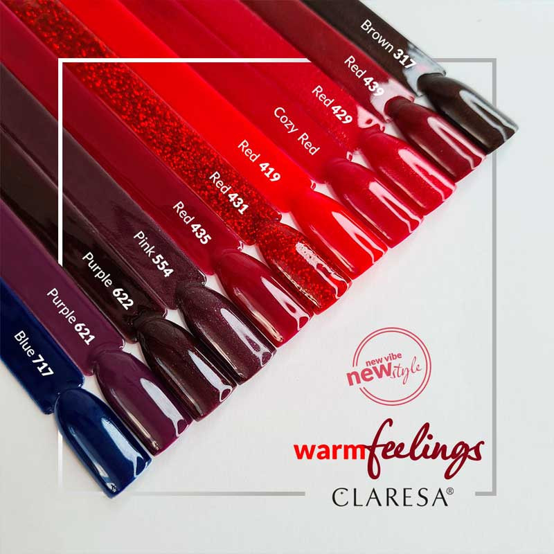 Geelilakka - Claresa RED № 435, 5 ml