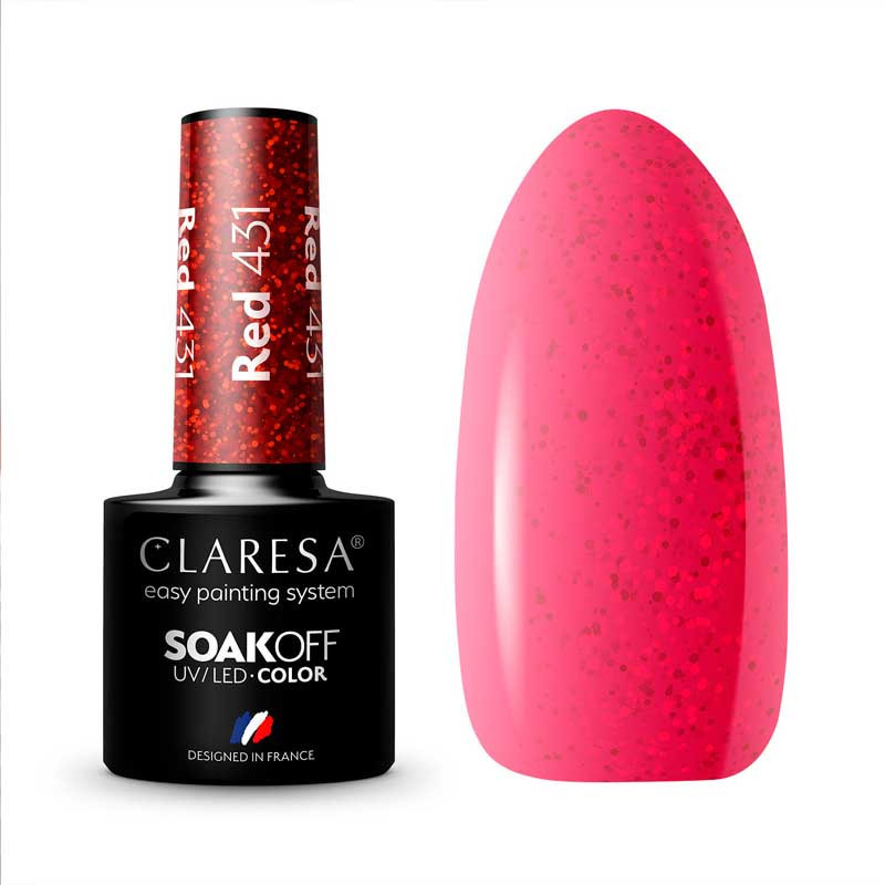 Geelilakka - Claresa RED № 431, 5 ml