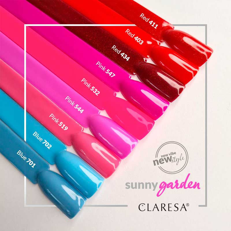 Geelilakka - Claresa RED № 411, 5 ml