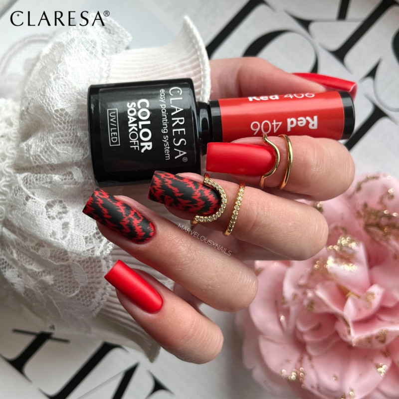 Geelilakka - Claresa RED № 406, 5 ml