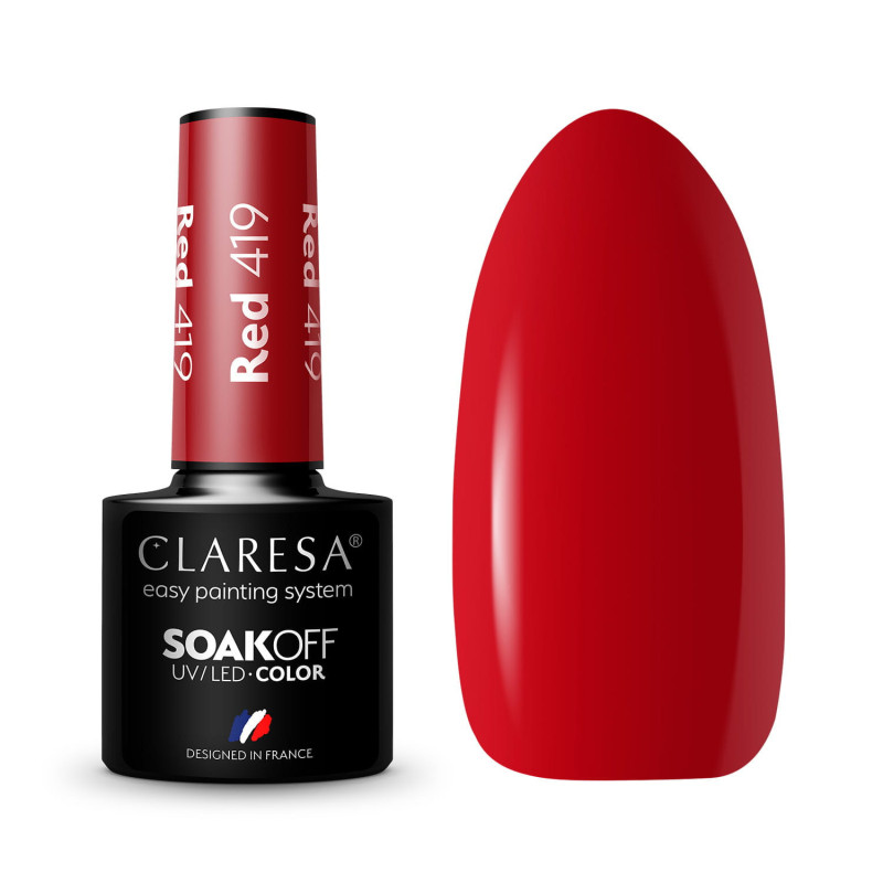 Geelilakka - Claresa RED № 419, 5 ml