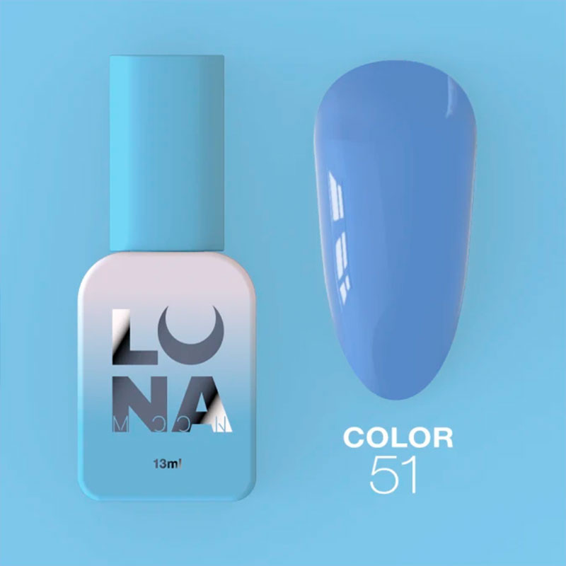 Цветной гель-лак - Lunamoon Nr 51, 13 ml