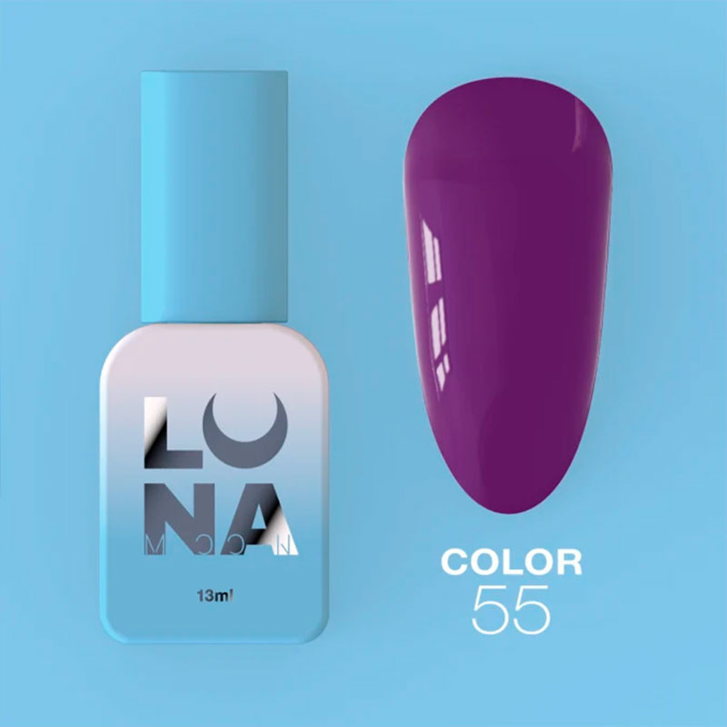 Цветной гель-лак - Lunamoon Nr 55, 13 ml