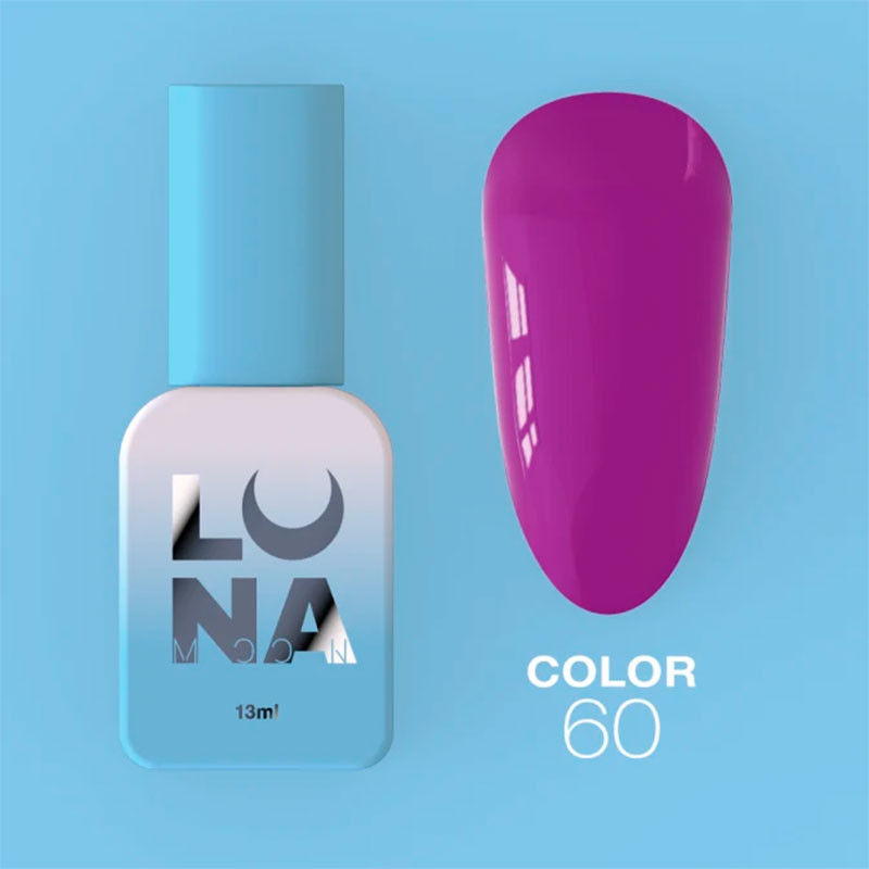 Цветной гель-лак - Lunamoon Nr 60, 13 ml