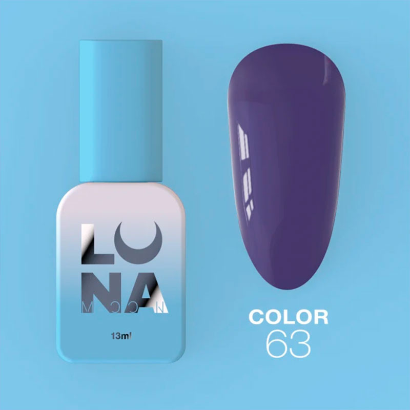 Color gel polish - Lunamoon Nr 63, 13 ml