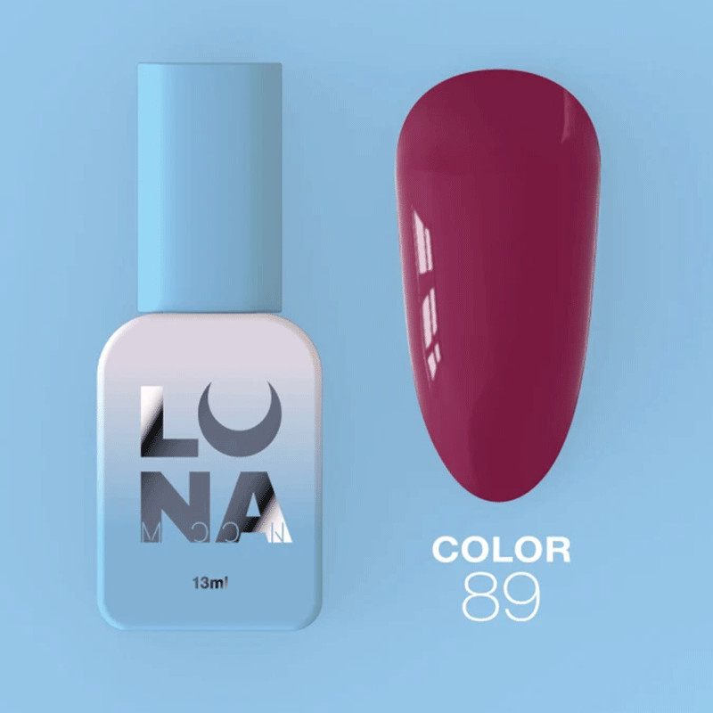 Цветной гель-лак - Lunamoon Nr 89, 13 ml